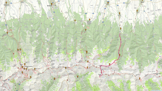 Harta Făgăraș Vf Dara